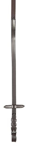 PFIFF 102693 Rênes en cuir et caoutchouc étroites Marron
