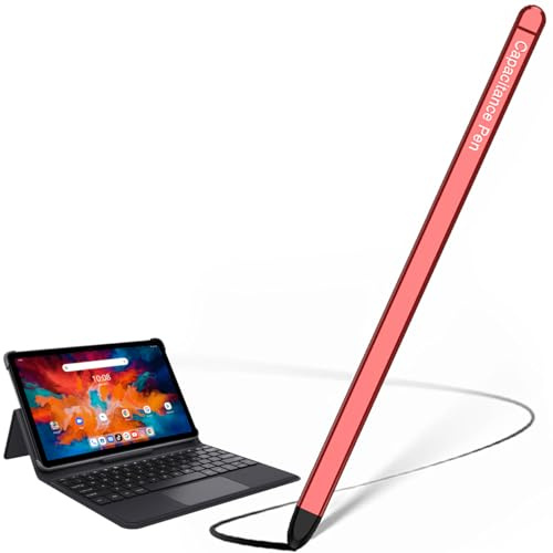 BAILI Fold6/Fold5 Stylus Pen, Samsung s Pen PRO ersättning, surfplatta penna för Samsung Galaxy Z Fold6/Fold5Z Fold 4, inmatningspenna för Galaxy Tab A9+, kompatibel med plattor/Lenovo/Android/iOS-röd