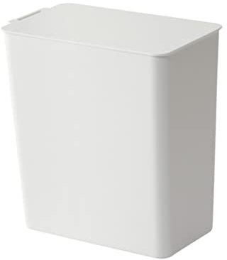 LOLIPPYY Contenedor De Residuos De Escritorio Mini De Plástico Blanco Con Tapa Compacto Reciclaje Oficina Mesa