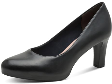Tamaris Escarpins femme à talon bloc cuir bleu 39 EU