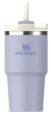 STANLEY Quencher H2.0 FlowState Tumbler, 0.6 L, Dew Drop, Stainless Steel, Double-Walled Vacuum Insulation, Thermal Mug with Straw, Dishwasher Safe