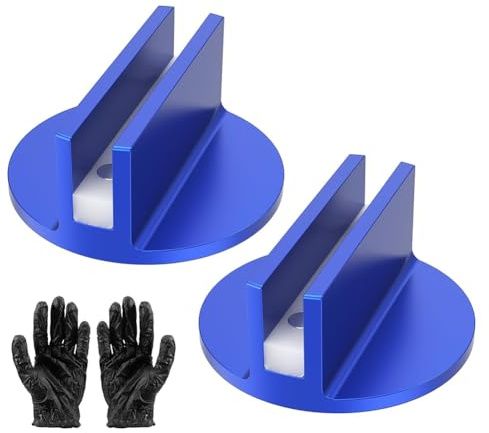Akfldms 2 Almohadillas Magnéticas Ranuradas para, Adaptador Universal Antideslizante para de Soldadura, de 0,39 Pulgadas, para Coche, SUV, Camioneta, Camioneta B
