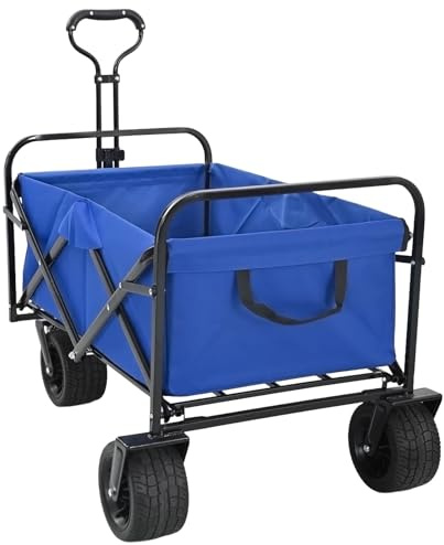 Sophrelle Carrello a Mano Pieghevole Blu 89 x 62 x 96 cm Blu,42020657
