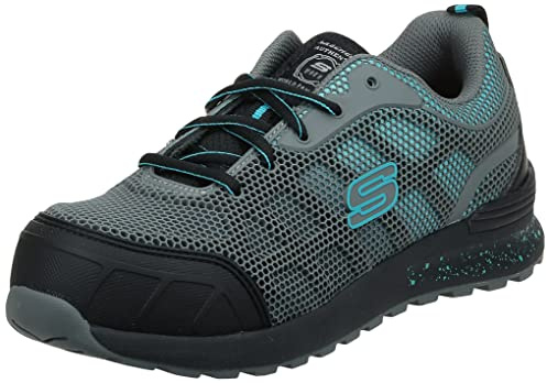 Skechers Bulklin Ayak - Zapatos industriales para Mujer, Gris Aguamarina, 40 EU