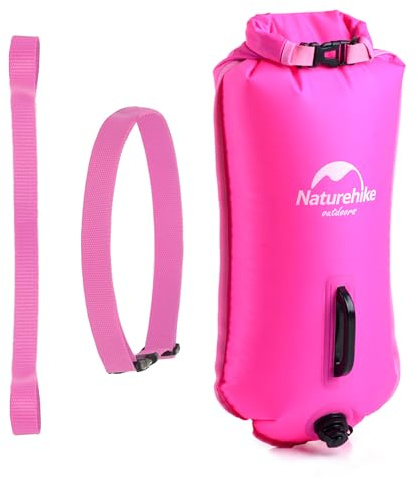 Naturehike Boya Natación,18L Bolsas Estancas Aguas Abiertas Lnflable Flotador de Remolque para Todos los Triatletas de Deportes Acuáticos y Nadadores de Aguas Abiertas