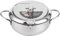 Mini Padella Acciaio Inossidabile Stile Giapponese, Friggitrice Olio Padella Friggitrice Cucina Pesce Gamberetti Mini Friggitrice Padella Friggitrice Non Rivestita con Termometro(S 20Cm)