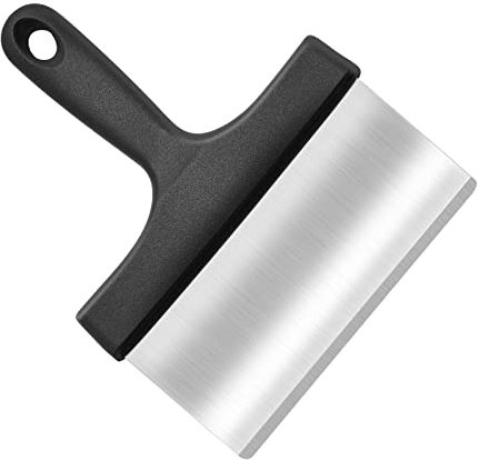 SAVITA Heavy Duty Grill Scraper, Stainless Steel Grill Scraper Tool with Handle, Griddle Scraper, Barbecue Grill Clean Tool