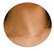 BERISO 14K Gold/Silver Plated Choker Necklace for Women Shining Dots Station Gold Chain Necklace Beads Sparkle Chain Necklace Link Chain Exquisite Jewelry for women