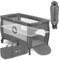 LIONELO Stefi Plus 2 en 1 Cuna de viaje y corralito de bebé de hasta 15 kg con acceso lateral con cremallera, colchón de espuma