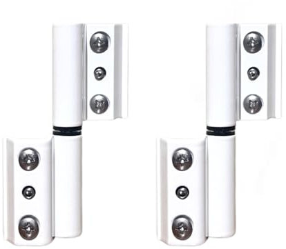 Sivenci - Pack de 2 Bisagras Deslizantes Serie Europea | Bisagra de 2 Cuerpos Perfil Cámara Europea | Bisagra Para Perfil de Aluminio | Apertura Interior Derecha | Color Blanco