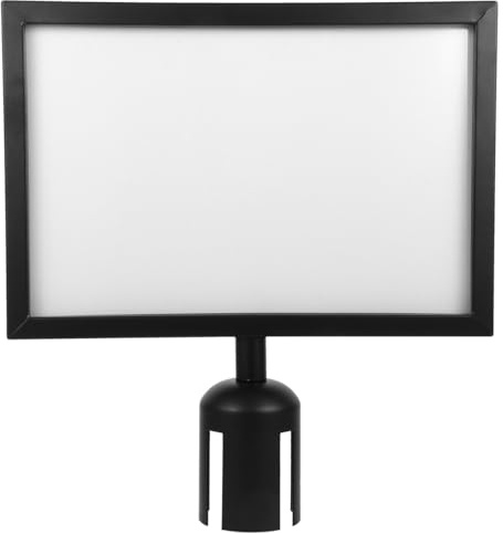 Operitacx Inserts De Garde-corps Toppers De Signe Poteau Support Daffiche Cadre Signalisation Double Face Porte-affiche A4 Version Horizontale Acier Inoxydable Poteau Bienvenue A3a4