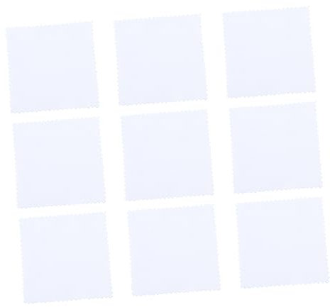 CORHAD Chiffon à Bijoux Daim Blanc 50 Pcs, Chiffon de Nettoyage Délicat, Format 8x8 Cm, pour Polissage Bijoux et Montres, Usage Artisanal et Professionnel, Nettoyage Doux en Atelier