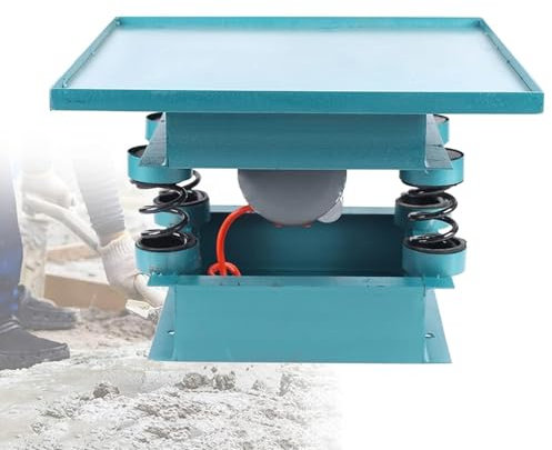 MiBoce Table Vibrante en Béton 50 X 50 Cm, Petit Banc D'essai De Ciment, Vibration 2860 Fois/Min, pour Secouer La Poudre Humide, Éliminer Les Bulles, Précipiter