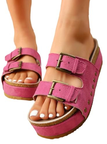 Sandali Donna Estive Bassi Ciabatte Sughero Morbidi Gelato Eleganti In Blu Soft Comodi Neri a Ciabatta Gioiello Infradito Estivi Scarpe Aperte Estiva Bianchi Platform Zoccoli Comode Da 40