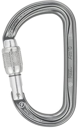 PETZL Am ́D Ball-Lock Mousqueton Gris