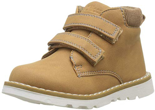 Chicco, Botas Niño con Doble Cierre de Gancho y Bucle, Botines Cómodos, Flexibles y Transpirables, para Otoño e Invierno, Zapatos Niño y Chico, Ocre (1), 24 EU