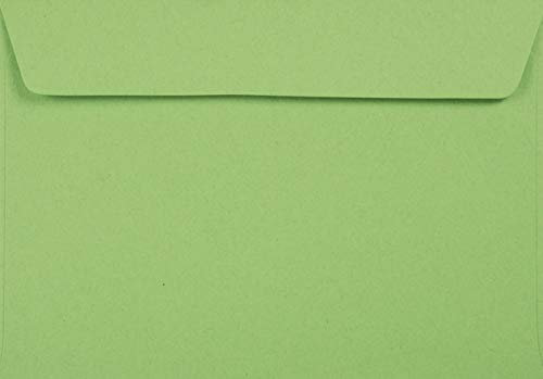 Netuno 100 Briefumschläge Grün DIN C6 114 x 162 mm 120g Kreative Apple farbige Umschläge Recycling Briefkuverts bunt hochwertig grüne Briefumschläge Ökopapier elegante Einladungsumschläge Hochzeit
