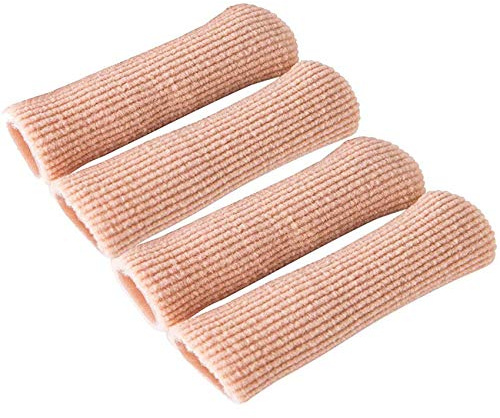 Makhry 4pcs Toe Protectors Gel Toe Caps Silicone Toe Covers Close Finger Toe Sleeve Tubes to Prevent Pain from Corn, Callus, Blisters 3 Size (S)