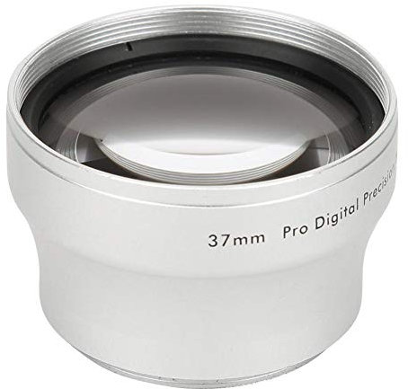 Alliage d'aluminium 37mm grossissement 2X téléobjectif Universel téléconvertisseur avec Sacoche pour Accessoire de caméras