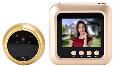 Timbre Video, Visor Granangular Elegante Inglés Chino de la Mirilla Digital de 145 ° para el Hogar