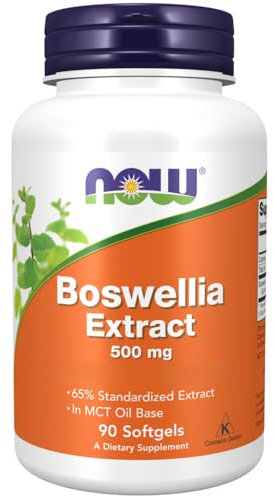 Now Foods, Boswellia-Extrakt, 500mg, Weihrauch-Extrakt mit Boswelliasäure, 90 Weichkapseln, Laborgeprüft, Glutenfrei, Sojafrei, Vegetarisch, Ohne Gentechnik