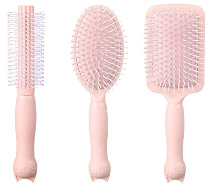 Hair Brush Set - Women & Men Paddle Brush, All Hair Types, Wet or Dry, Detangle & Massage