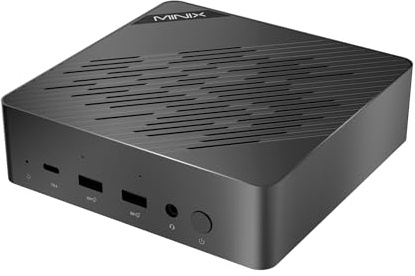 MINIX EU715-AI Mini PC, Intel Core Ultra 7 155H 32GB DDR5 1TB PCIe 4 SSD Mini Desktop Computer/AI Boost/8K/Dual 2.5G/WiFi 6E/Quad Display Windows 11 Pro mini Computers for Gaming Business Office