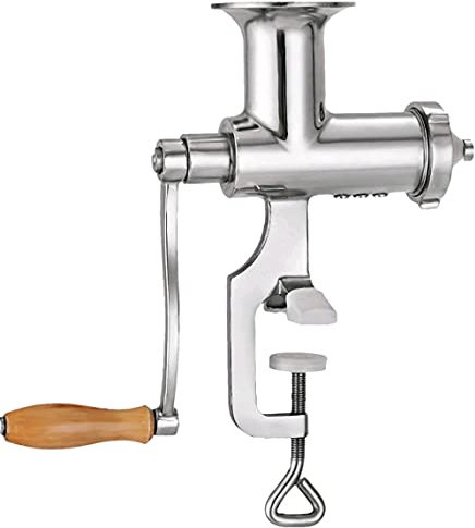 Manual Juicer Wheatgrass Juicer Squeezer Fruit Vegetable Juicer 304 Stainless Steel for Wheatgrass and Leaf Vegetables Stainless Steel 3 Filters Without Electricity (Manual)