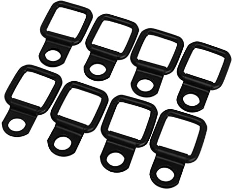 8Pcs Cargo Rimorchio Montaggio Superficie Tie-Down D-Rings Per Camion Tie Down Ancore Cargo D Anelli Heavy Duty Tie Down Ancoraggi Strap Ganci