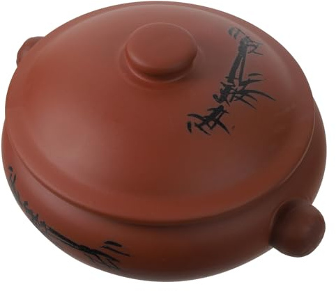 Toyvian Olla de Cerámica para Sopa y Estofado 350 Ml, Olla de Vapor Doméstica Multicolor, Cazuela Cerámica Pequeña para Cocina Casera y Guisados Color Aleatorio