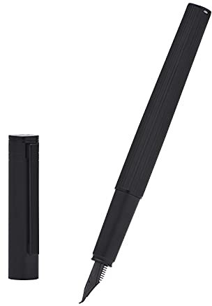Hongdian H1 - Pluma doblada doblada con plumín de pluma, fino a gran tamaño, instrumento de escritura suave con convertidor y estuche de metal