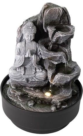 Zimmerbrunnen Buddha (Motiv Anjali-Mudra)