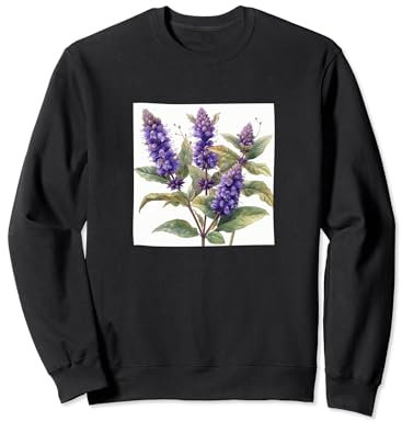 Anise Hyssop Flower Cottagecore Graphic Sweatshirt