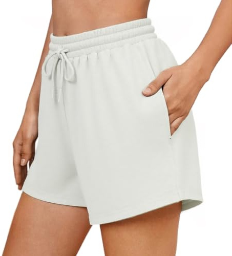 Neteson Pantaloncini Corti Donna Sportivi Estivi Pantaloncini Palestra Shorts Corsa Comodi Pantaloni Allenamento con Tasche per Jogging Sport Yoga Fitness