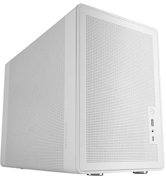 Mars Gaming MC-XPRO, Case MicroATX Ultrapcompatta, Design Pannelli Mesh, Ventola Posteriore 12cm, Tecnologia Raffreddamento Mesh 360°, Compatibilità Doppia PSU ATX e SFX, Mini-Tower PC USB-C, Bianco