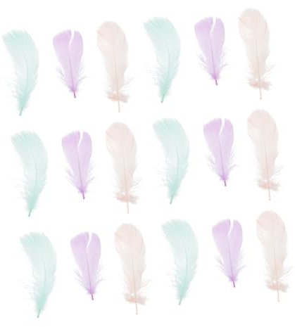 SHINEOFI 200stücke Naturfeder Für Bastelprojekte Geschenkfüller DIY Naturfeder Leicht Und Dekorativ