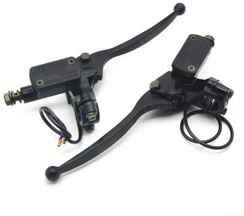 EpheyFIF Pompa freno idraulica affidabile per 50 250 CC moto e bici elettriche, lunghezza leva 16 cm (10 mm a sinistra)