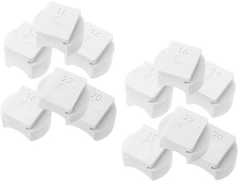 Alipis 18 St Delars Ringformningsstansar för Smyckestillverkning Precisionsböjningsdelar för Ringböjningsmaskin Ergonomiska och Tillbehör för DIY Hantverk och Verkstäder