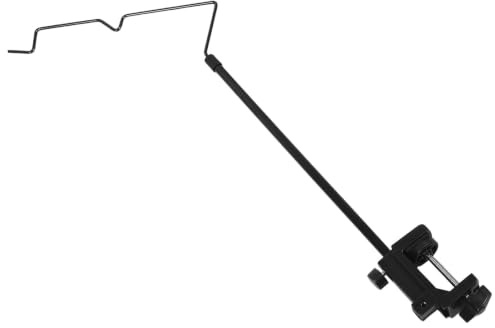 Guide-câble pour Table à Repasser en Fer Noir, Pince à Rainure Incurvée | Maintien Stable du Cordon, Fixation à Pince Élargie, Anti-Enchevêtrement, pour Maison et Studio