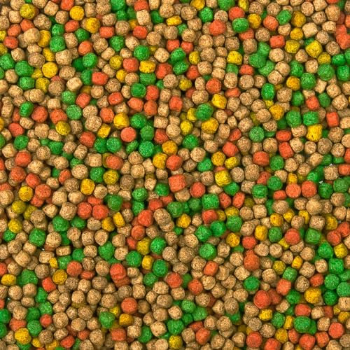 Multi-Mix Koifutter 3mm (5kg) - Der 4 Sorten Futtermix für Koi und Teichfische für ausgewogene Fisch-Ernährung mit Lachsöl, Spirulina, Astaxanthin und Wheatgerm