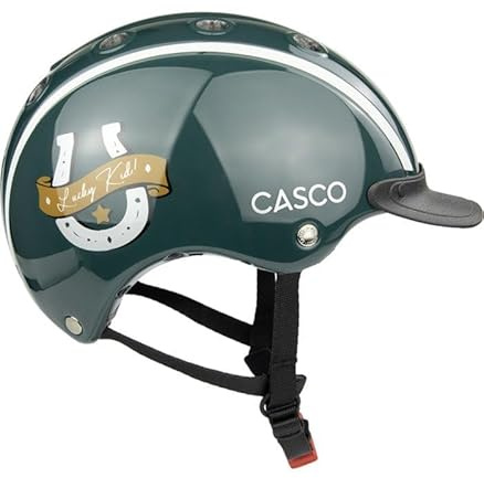 Casco Kinder Reithelm Skihelm Radhelm Nori 2.0 Lucky Kid Emerald grün, Größe:XS