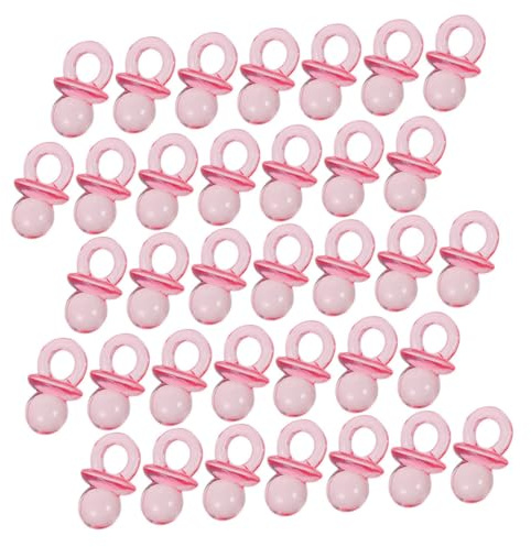 HONMEET 150 Pcs Shower Games Pacifiers and for Party Pacifiers Shower Prizes Pink