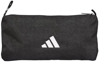 adidas Unisex Kids Pencil Case Flat Backpack, black/white, One Size