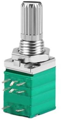 Potentiomètre linéaire industriel conique Rv097ns avec interrupteur de contrôle d'arbre scellé Ohm 6 mm moleté 5 broches pour B1k/5k/10k/20k/50k/100k/500k Volume avec audio électronique (5PIN B50K)