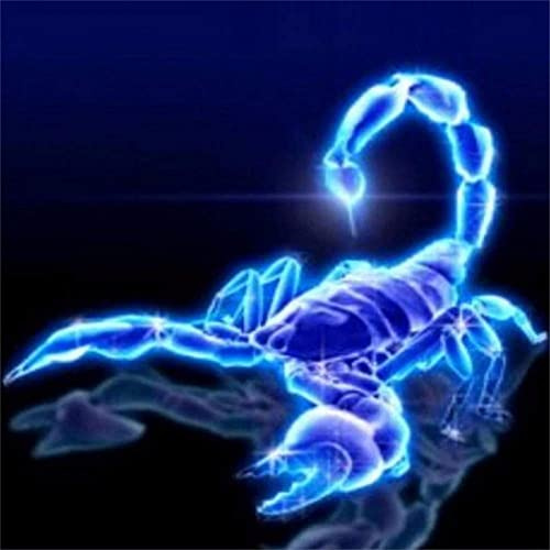 YSCOLOR Diamond Painting Hot Fluorescent Scorpion Broderi 5D Diy Diamantmålning Full Round Diamond Cross Stitch Rhinestone Painting Decor 30X30cm