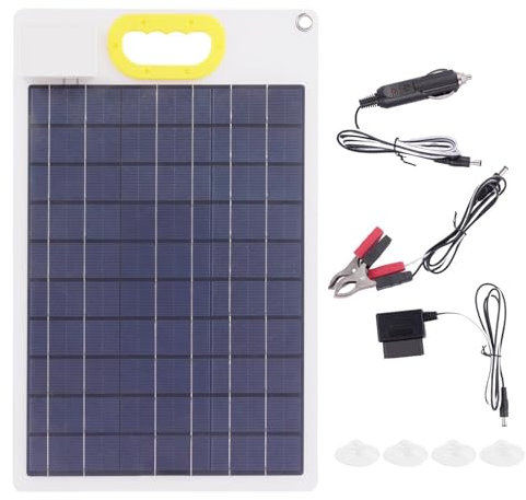 Caricabatterie di mantenimento solare - Caricabatterie di mantenimento per batteria auto da 30 W, kit caricabatteria solare per auto da 12 V | Caricabatterie di mantenimento per batteria auto solare,