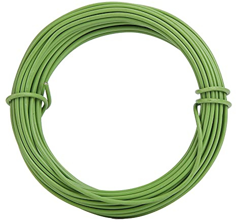 Fil de fer doux vert avec revêtement en plastique pour bonsaï, formation et modélisation de bonsaï, projets d'artisanat de jardinage, 10 m, 2,5 mm d'épaisseur, 1 rouleau