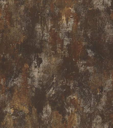 Tapet rost patina glans snabb ren vintage svart guld 418224
