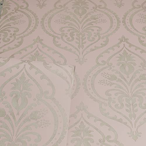 Arthouse Moroccan Damask Blush/Silver 296301