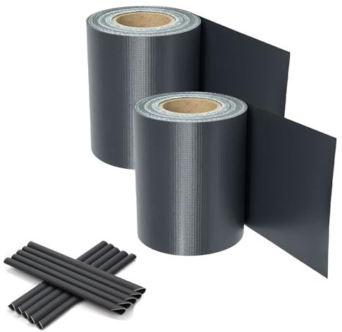SWANEW Paneles de protección visual de PVC, color antracita, 140 m x 19 cm, para vallas de doble varilla, 120 clips de fijación, lámina de protección visual de PVC, para valla de jardín, balcón